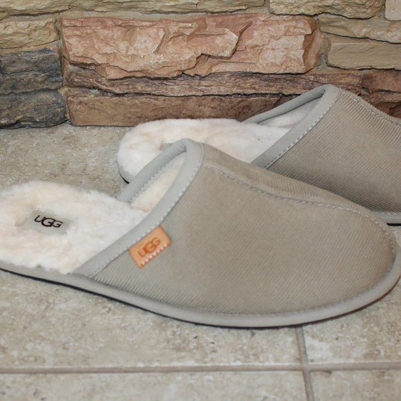 UGG Shoes Ugg Mens Corduroy Scuff Shearling Slippers Dune Poshmark